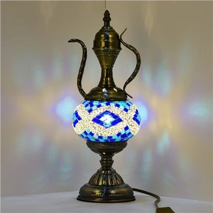 Lampu Meja Turki Kaca Kraftangan